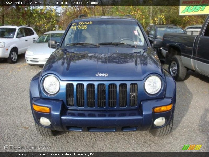 Patriot Blue Pearlcoat / Taupe 2002 Jeep Liberty Limited 4x4