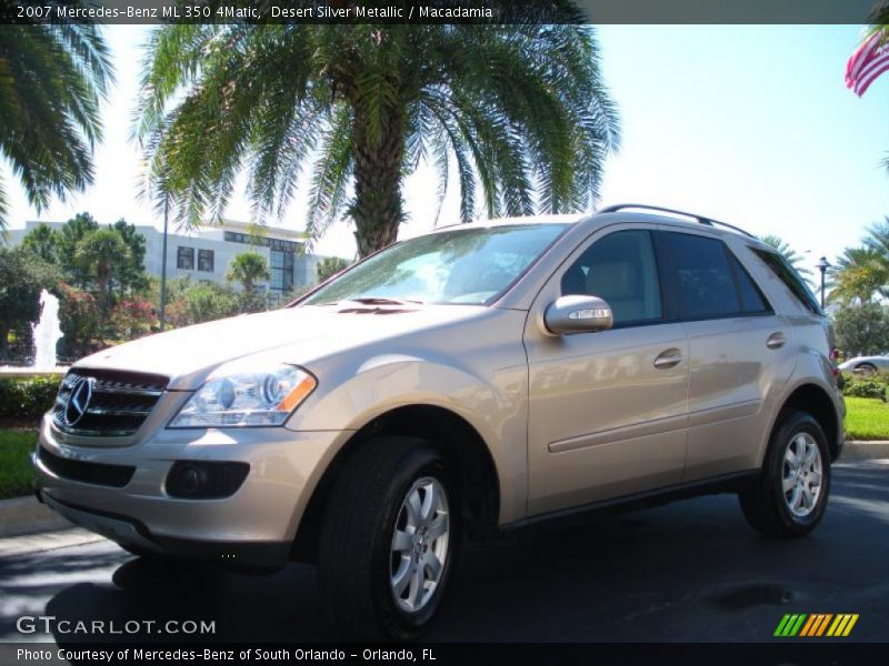 Desert Silver Metallic / Macadamia 2007 Mercedes-Benz ML 350 4Matic