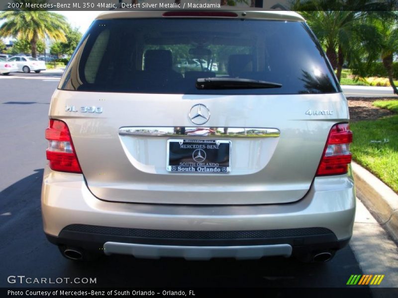 Desert Silver Metallic / Macadamia 2007 Mercedes-Benz ML 350 4Matic