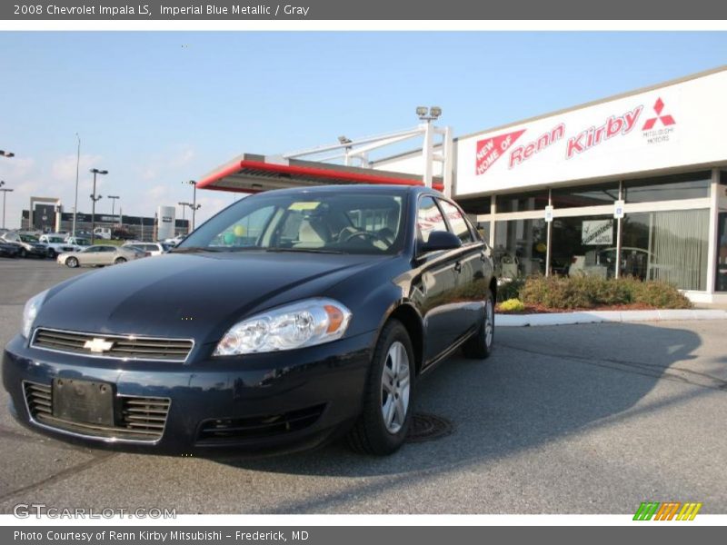 Imperial Blue Metallic / Gray 2008 Chevrolet Impala LS