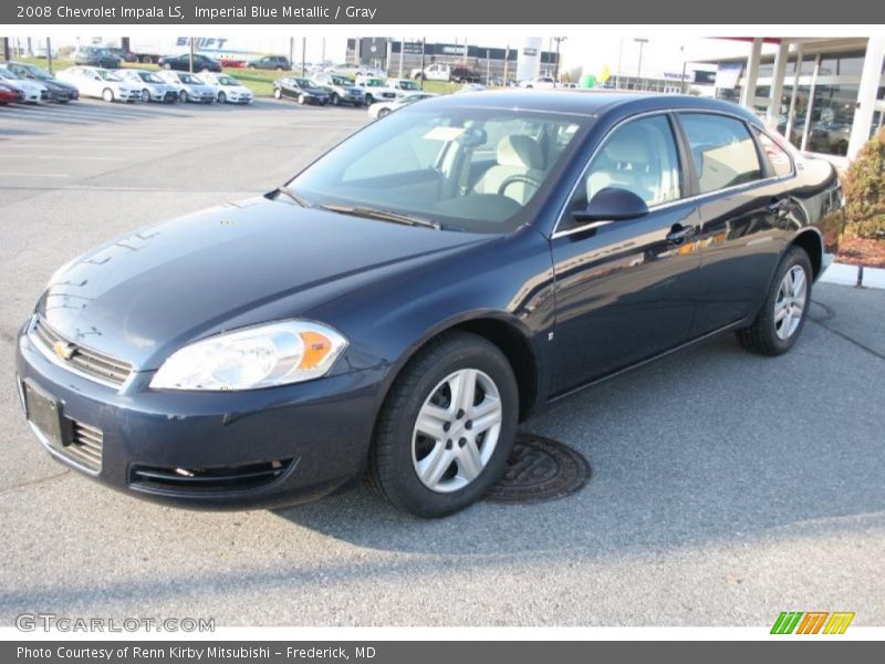Imperial Blue Metallic / Gray 2008 Chevrolet Impala LS