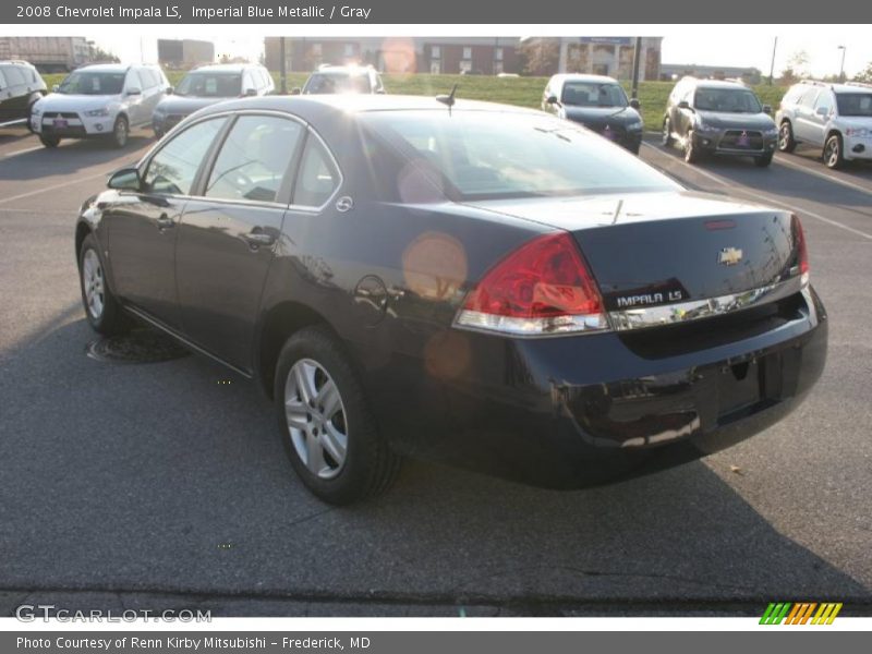 Imperial Blue Metallic / Gray 2008 Chevrolet Impala LS