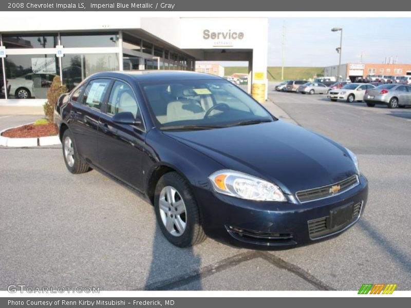 Imperial Blue Metallic / Gray 2008 Chevrolet Impala LS