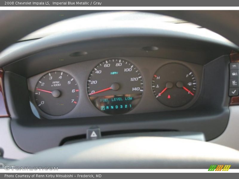 Imperial Blue Metallic / Gray 2008 Chevrolet Impala LS