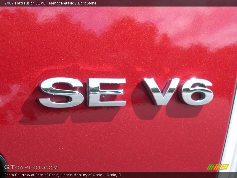 Merlot Metallic / Light Stone 2007 Ford Fusion SE V6