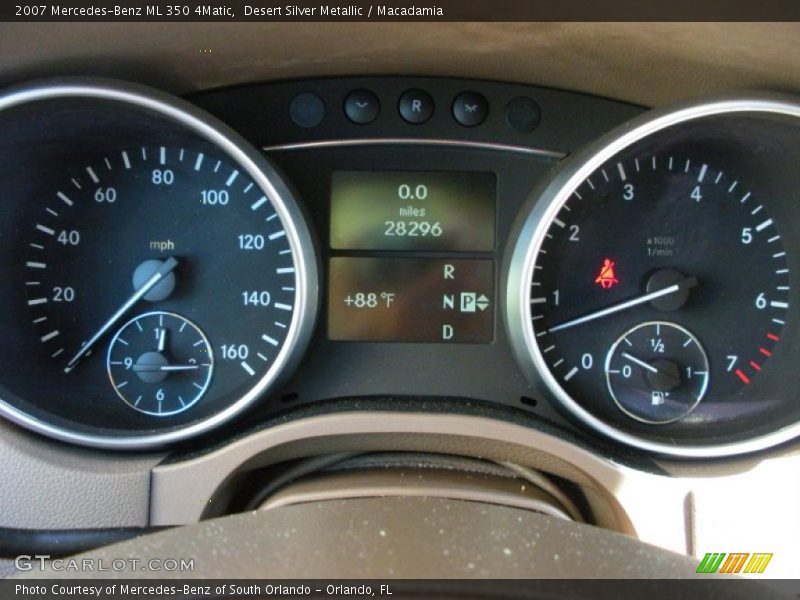 Desert Silver Metallic / Macadamia 2007 Mercedes-Benz ML 350 4Matic