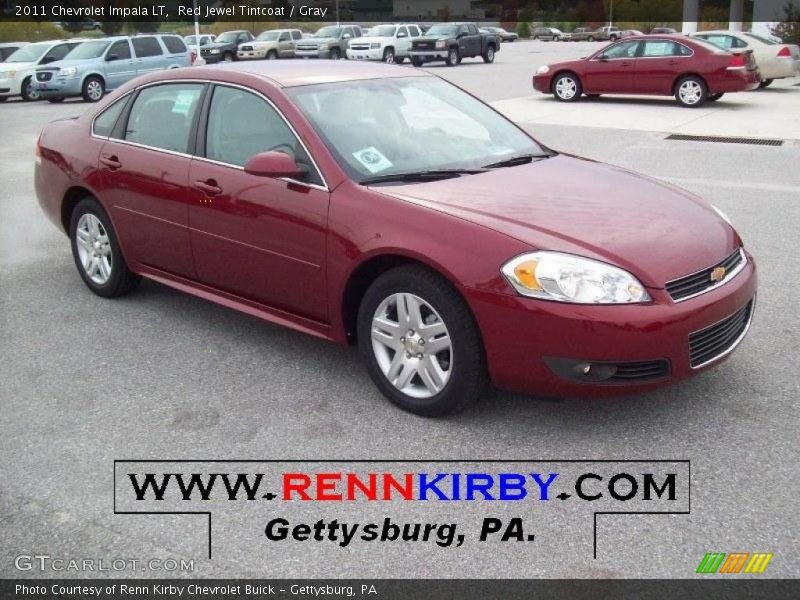 Red Jewel Tintcoat / Gray 2011 Chevrolet Impala LT