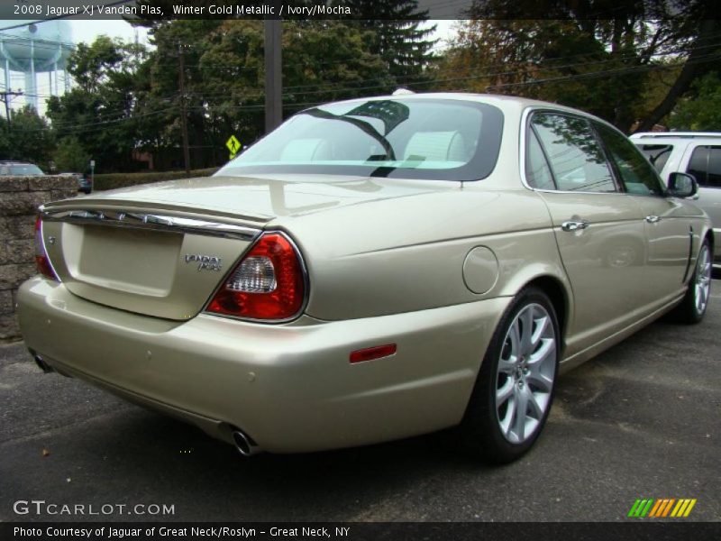 Winter Gold Metallic / Ivory/Mocha 2008 Jaguar XJ Vanden Plas