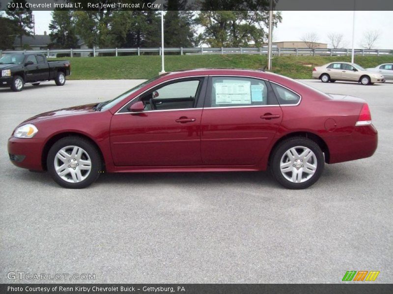 Red Jewel Tintcoat / Gray 2011 Chevrolet Impala LT
