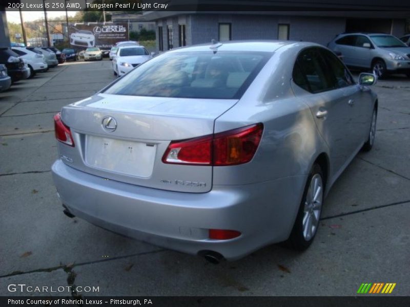 Tungsten Pearl / Light Gray 2009 Lexus IS 250 AWD