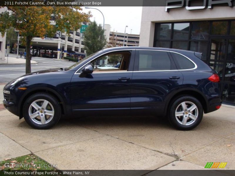 Dark Blue Metallic / Luxor Beige 2011 Porsche Cayenne