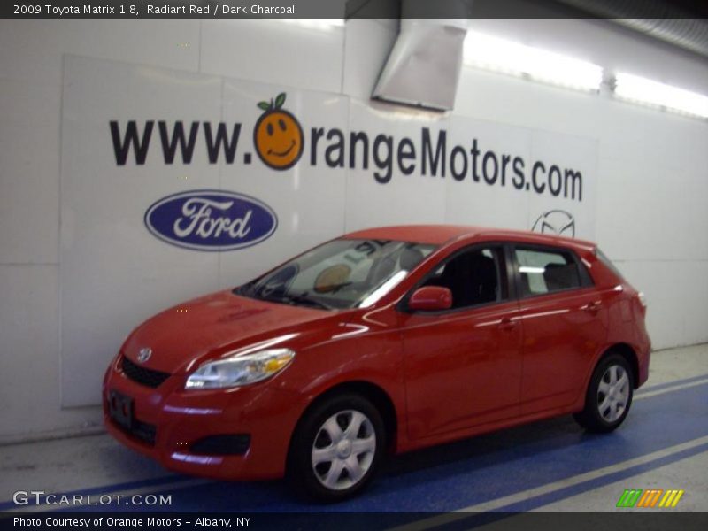 Radiant Red / Dark Charcoal 2009 Toyota Matrix 1.8