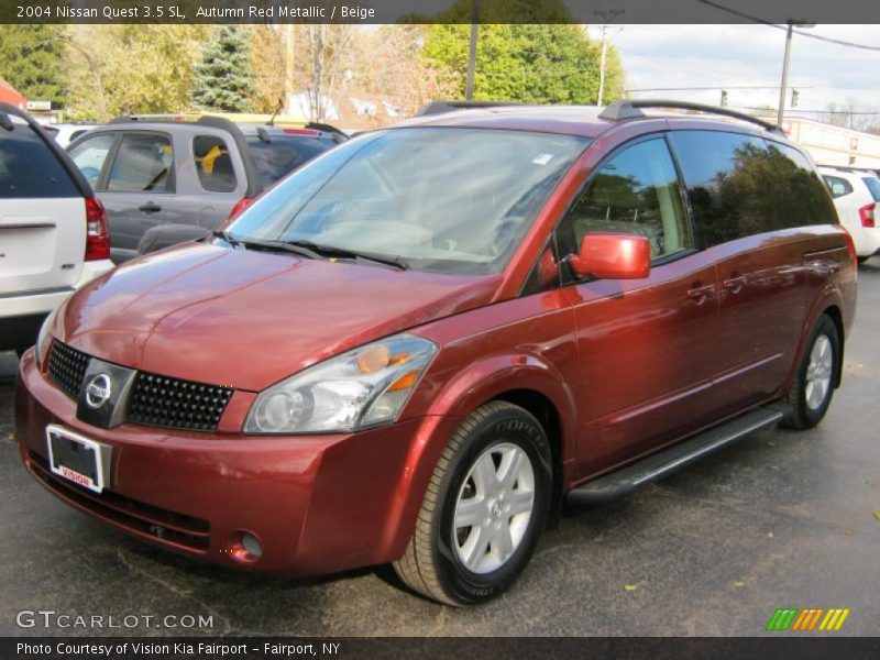 Autumn Red Metallic / Beige 2004 Nissan Quest 3.5 SL
