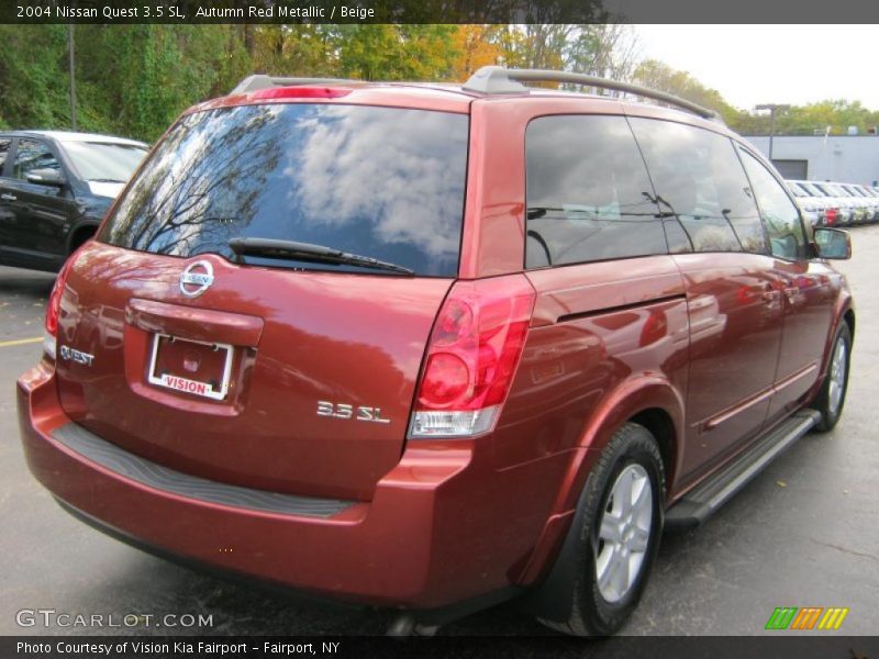 Autumn Red Metallic / Beige 2004 Nissan Quest 3.5 SL
