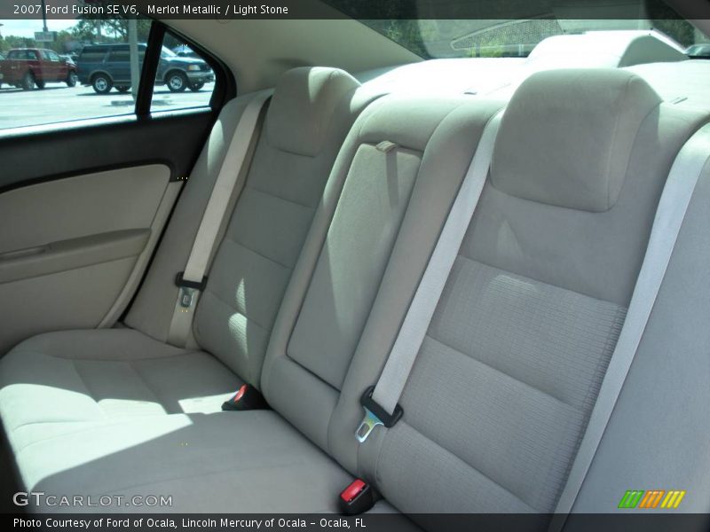 Merlot Metallic / Light Stone 2007 Ford Fusion SE V6