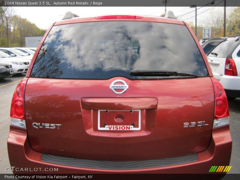 Autumn Red Metallic / Beige 2004 Nissan Quest 3.5 SL