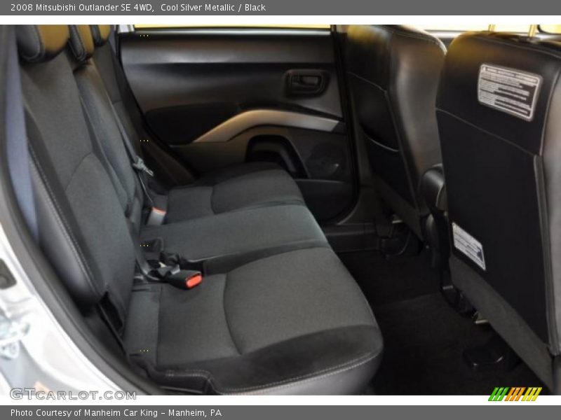 Cool Silver Metallic / Black 2008 Mitsubishi Outlander SE 4WD