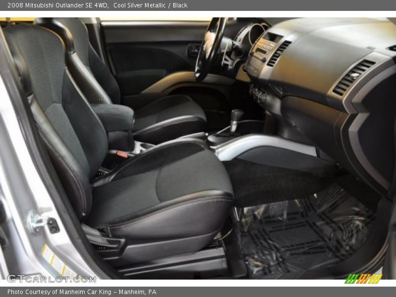 Cool Silver Metallic / Black 2008 Mitsubishi Outlander SE 4WD