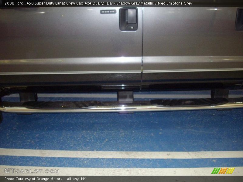 Dark Shadow Gray Metallic / Medium Stone Grey 2008 Ford F450 Super Duty Lariat Crew Cab 4x4 Dually