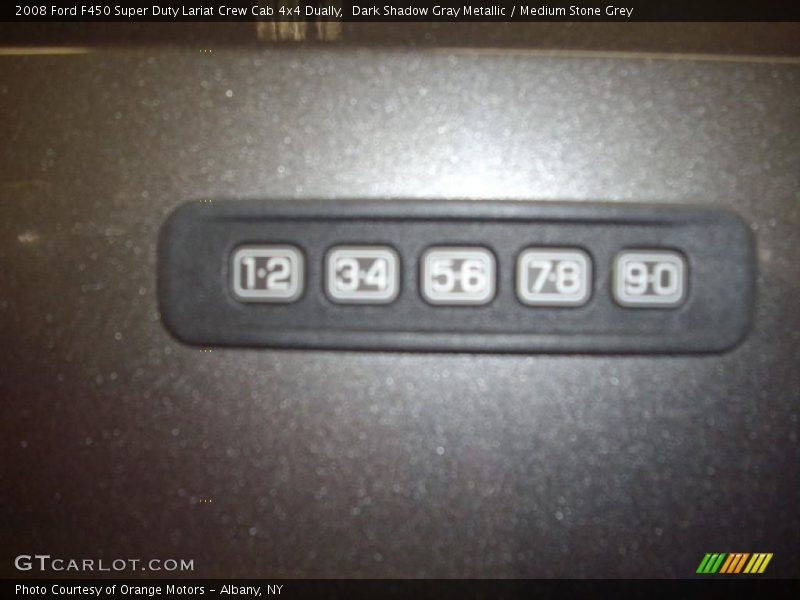 Dark Shadow Gray Metallic / Medium Stone Grey 2008 Ford F450 Super Duty Lariat Crew Cab 4x4 Dually