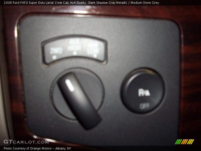 Dark Shadow Gray Metallic / Medium Stone Grey 2008 Ford F450 Super Duty Lariat Crew Cab 4x4 Dually
