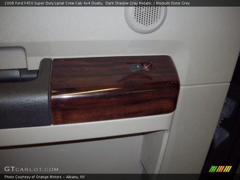 Dark Shadow Gray Metallic / Medium Stone Grey 2008 Ford F450 Super Duty Lariat Crew Cab 4x4 Dually