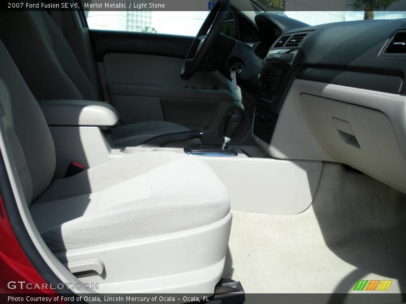 Merlot Metallic / Light Stone 2007 Ford Fusion SE V6