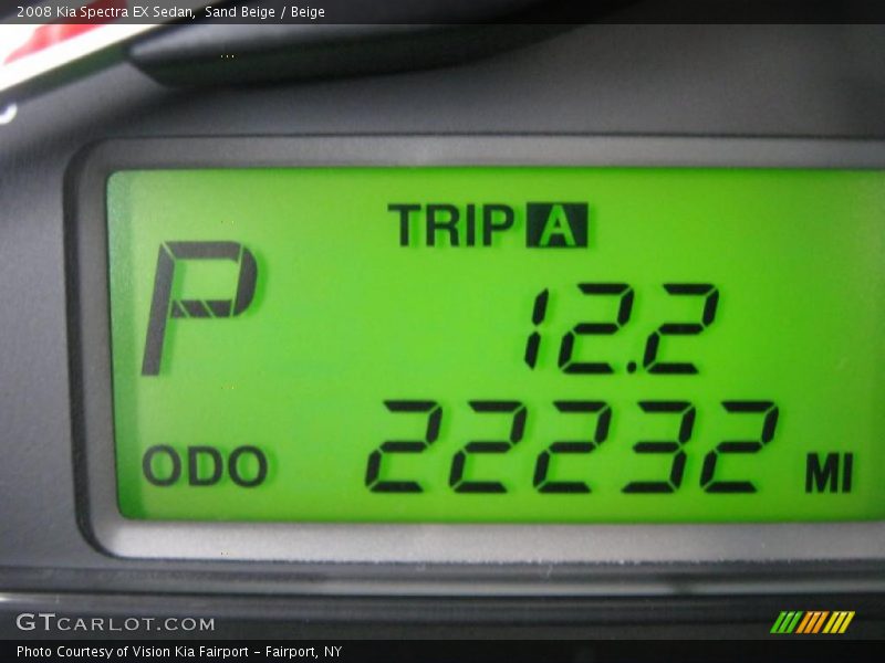 Sand Beige / Beige 2008 Kia Spectra EX Sedan