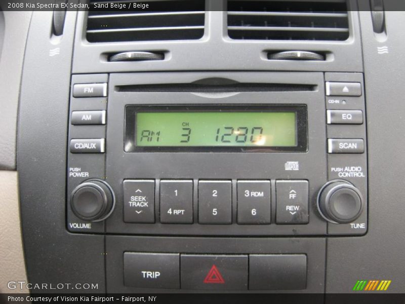 Sand Beige / Beige 2008 Kia Spectra EX Sedan