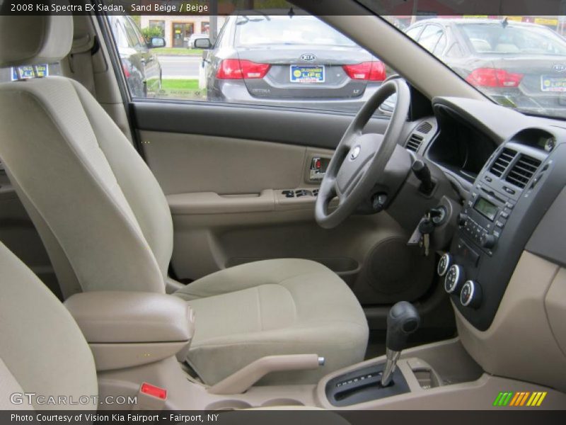 Sand Beige / Beige 2008 Kia Spectra EX Sedan