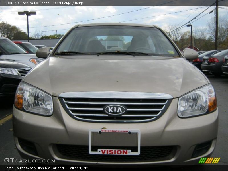 Sand Beige / Beige 2008 Kia Spectra EX Sedan