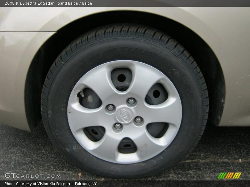 Sand Beige / Beige 2008 Kia Spectra EX Sedan