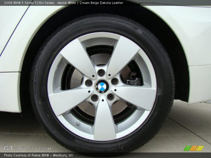 Alpine White / Cream Beige Dakota Leather 2008 BMW 5 Series 528xi Sedan
