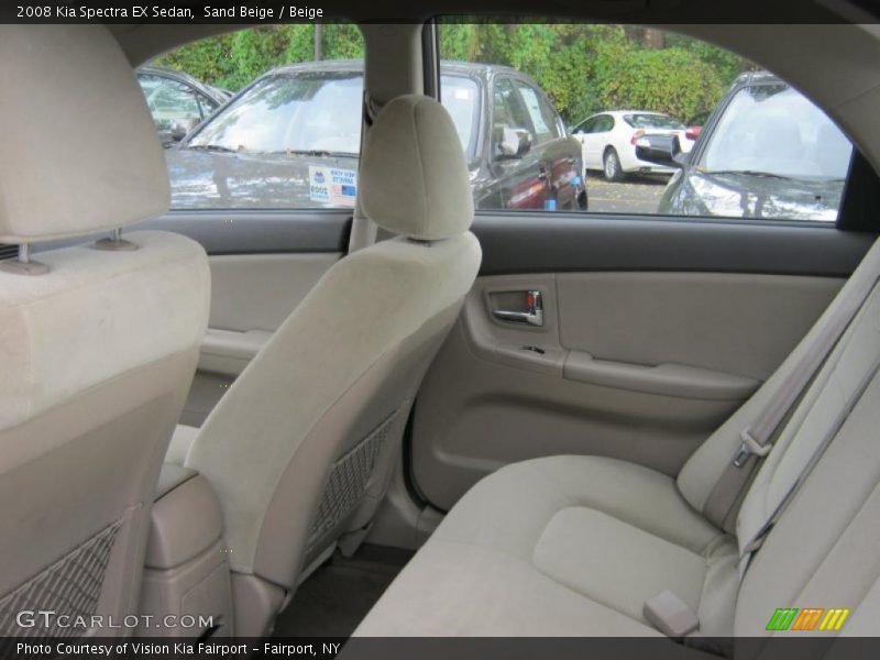 Sand Beige / Beige 2008 Kia Spectra EX Sedan