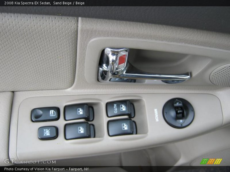 Sand Beige / Beige 2008 Kia Spectra EX Sedan