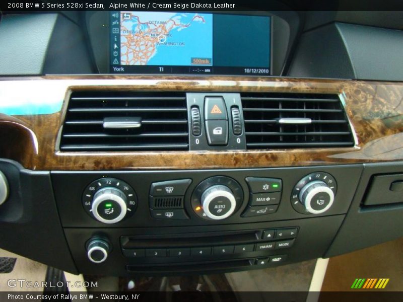 Alpine White / Cream Beige Dakota Leather 2008 BMW 5 Series 528xi Sedan