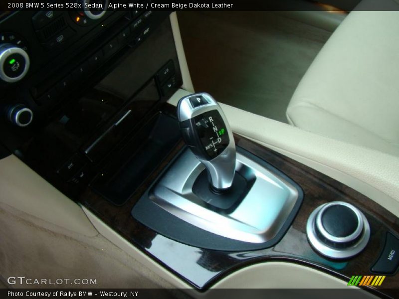 Alpine White / Cream Beige Dakota Leather 2008 BMW 5 Series 528xi Sedan