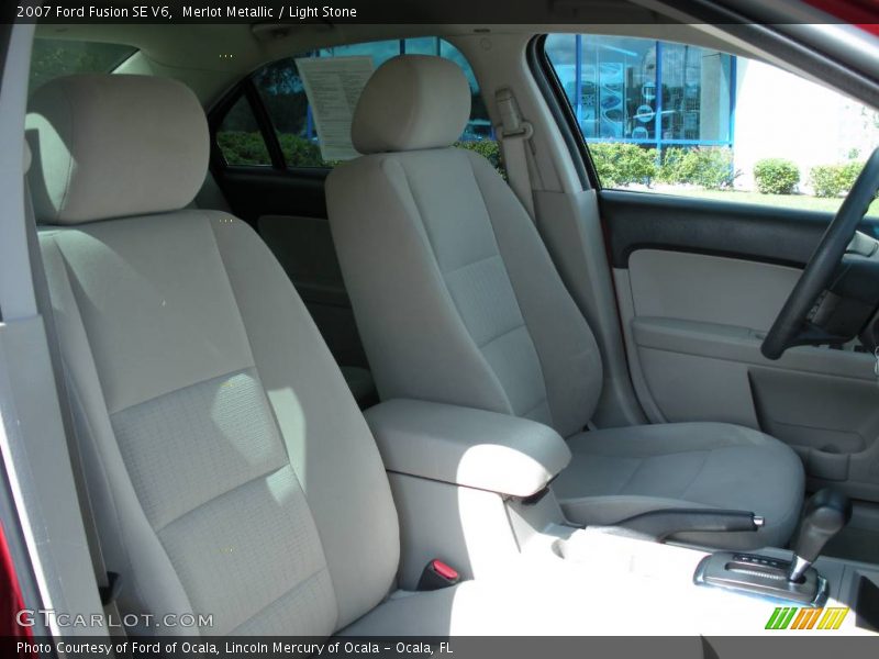 Merlot Metallic / Light Stone 2007 Ford Fusion SE V6