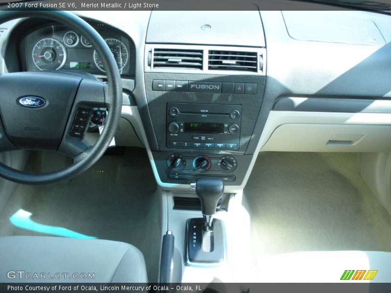 Merlot Metallic / Light Stone 2007 Ford Fusion SE V6