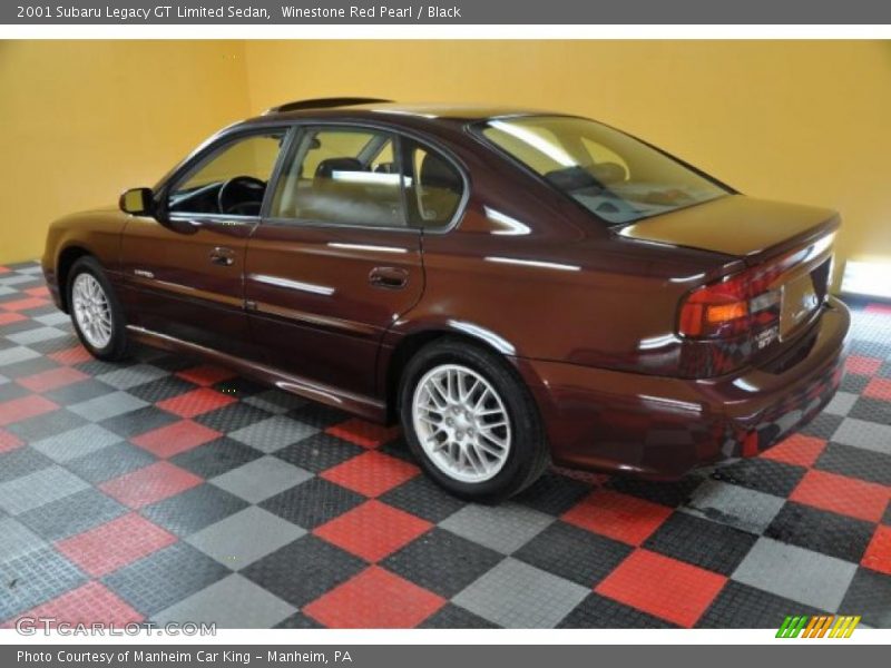 Winestone Red Pearl / Black 2001 Subaru Legacy GT Limited Sedan