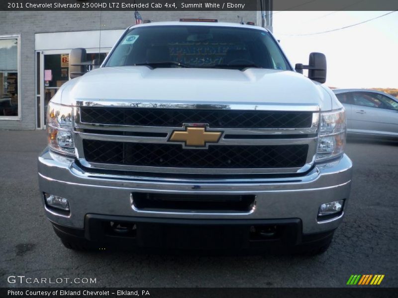 Summit White / Ebony 2011 Chevrolet Silverado 2500HD LTZ Extended Cab 4x4