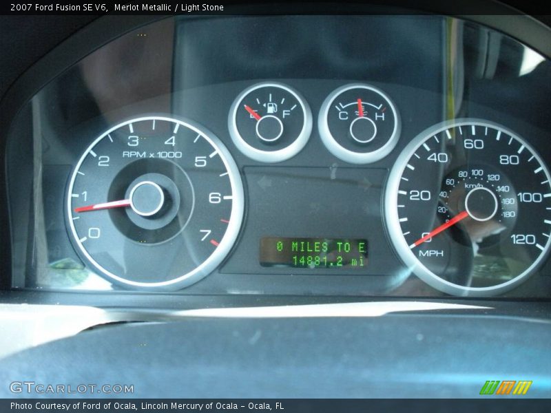 Merlot Metallic / Light Stone 2007 Ford Fusion SE V6