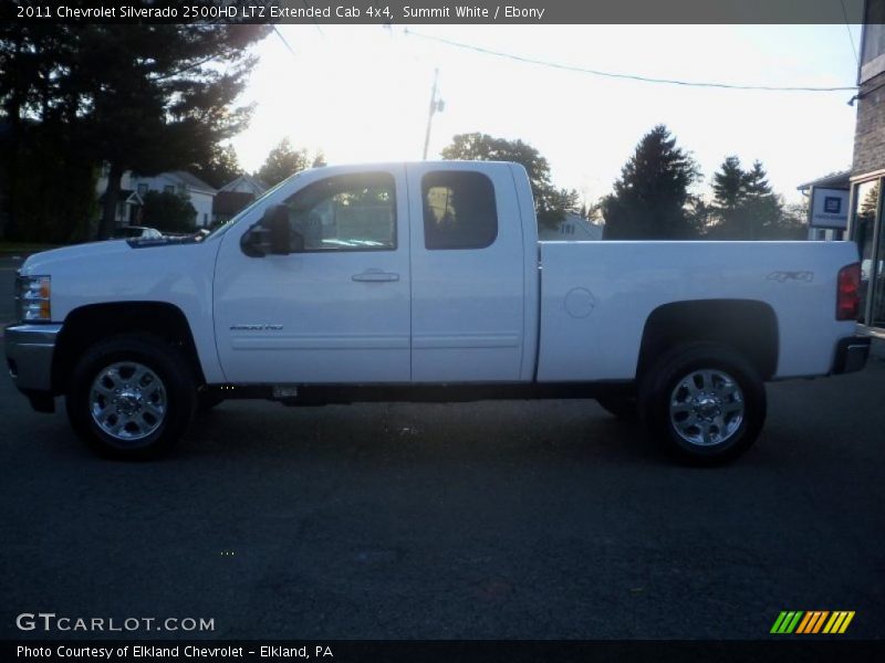 Summit White / Ebony 2011 Chevrolet Silverado 2500HD LTZ Extended Cab 4x4