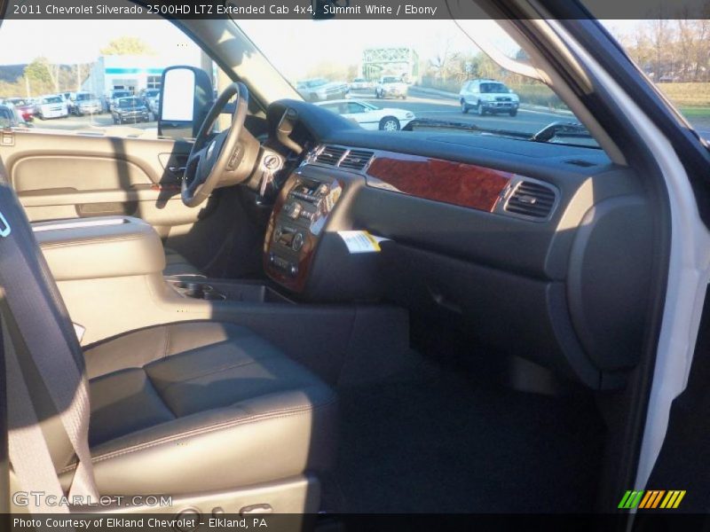 Summit White / Ebony 2011 Chevrolet Silverado 2500HD LTZ Extended Cab 4x4