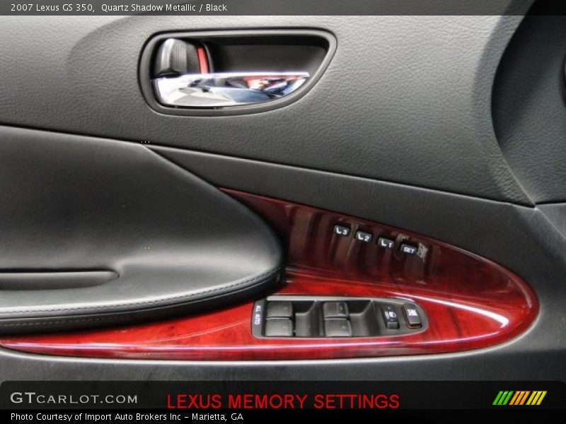 Quartz Shadow Metallic / Black 2007 Lexus GS 350