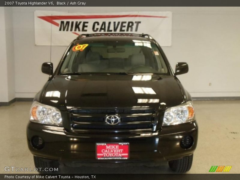 Black / Ash Gray 2007 Toyota Highlander V6