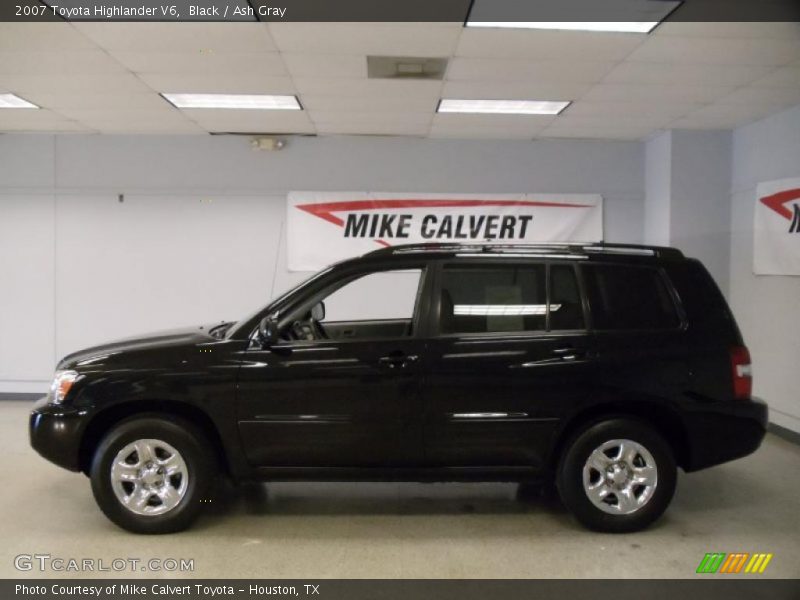 Black / Ash Gray 2007 Toyota Highlander V6