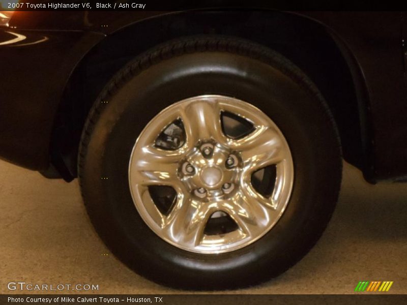Black / Ash Gray 2007 Toyota Highlander V6