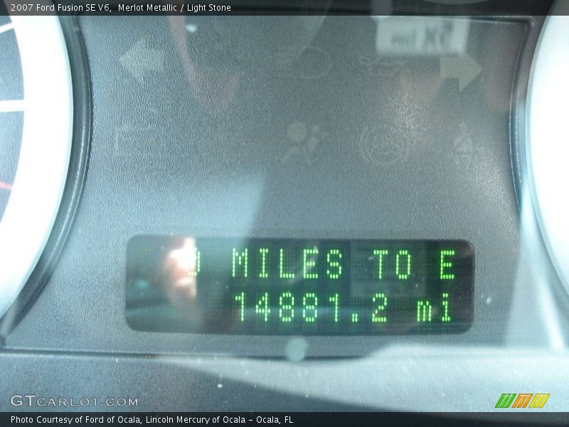 Merlot Metallic / Light Stone 2007 Ford Fusion SE V6