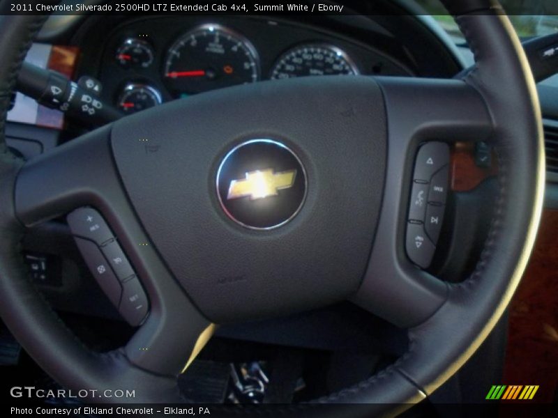 Summit White / Ebony 2011 Chevrolet Silverado 2500HD LTZ Extended Cab 4x4